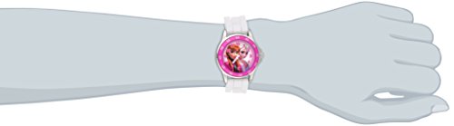 Frozen Anna and Elsa Watch with White Rubber Band