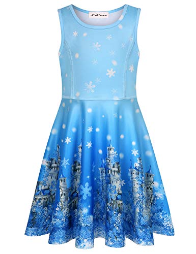 Twirly Sleeveless Dress Frozen Castle M