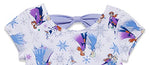 Disney Frozen Elsa Princess Anna Olaf Christmas Toddler Girls Skater Dress White/Purple 4T
