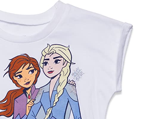 Disney Frozen Elsa Princess Anna Toddler Girls Tulle Dress White/Purple 4T