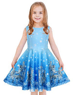 Twirly Sleeveless Dress Frozen Castle M