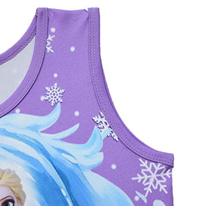 Koveinc Princess Costume Party Dress Little Girls Cosplay Dress up Purple 120(5-6 Years)